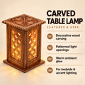 Wooden Table Lamp Carving