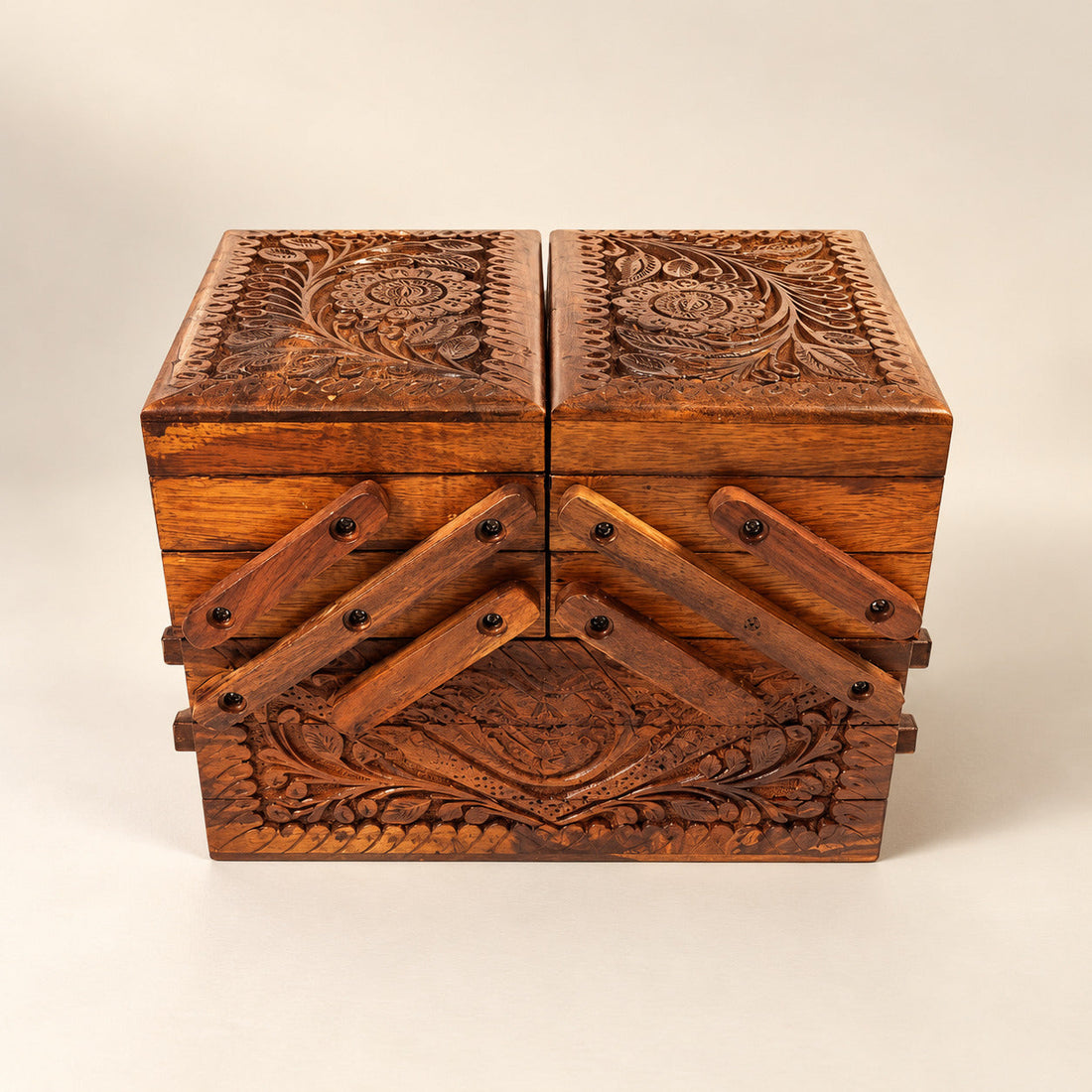 Sheesham Wood Jewelry/Singhar Box