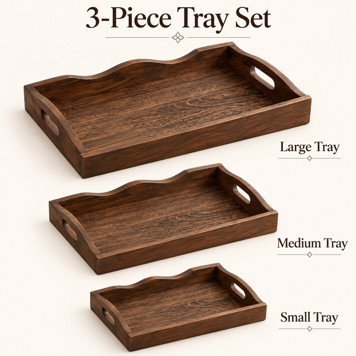 Woodsy Premium Kitchen Combo – Hotpot  + Tray Set + Spoon Stand + Chakla Belan | 40% OFF Deal