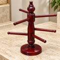 Premium Handcrafted Sheesham Wood Bangle Stand – 6 Rod Organizer