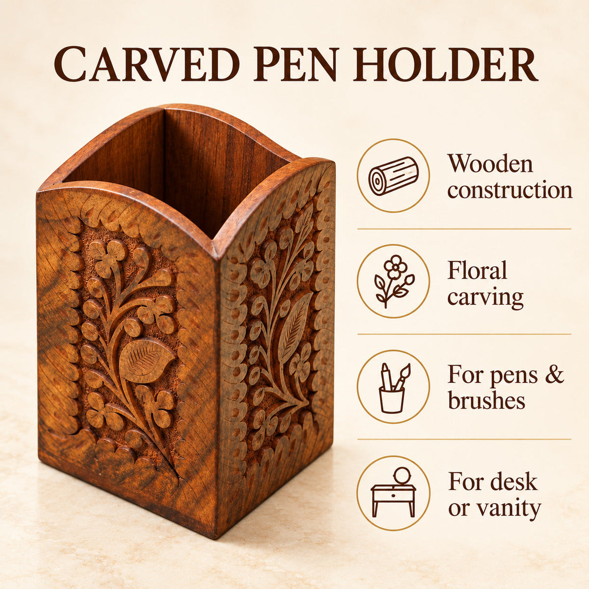 Carving Pen Console – Brush Holder
