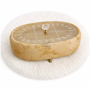 Turkish Velvet Dry Fruit Basket with Acrylic Top Lid
