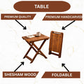 Hand-Carved Wooden Table – 12