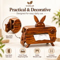 Sheesham Wood Rabbit Tissue Box – Decorative Wooden Tissue Box