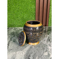 Blue & Black Naqshi art Candy jar in Beautiful Pakistani Tradition Art