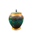 Green Naqshi Art Candy Jar