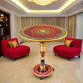 Red & Gold Art Coffee Table – 18