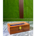 Handmade Sheesham Wood Watch Box – 3 Slot Organizer with Glass Display Lid
