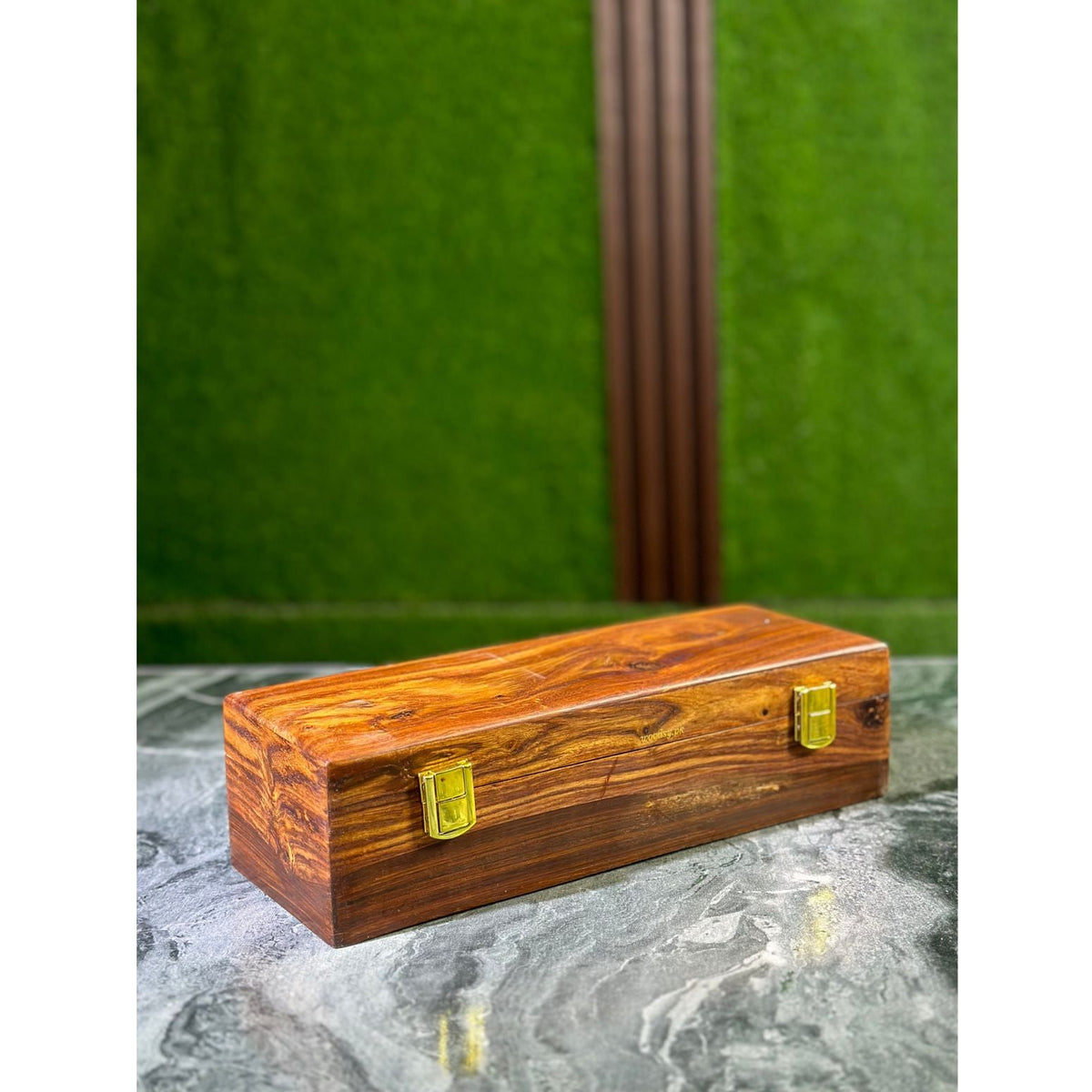 Luxury Wooden Watch Box – 5 Slot Organizer with Solid Wooden Lid