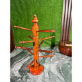 Premium Handcrafted Sheesham Wood Bangle Stand – 12 Rod Organizer