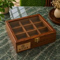 Premium Wooden Kitchen Deal Set – Hotpot, Spoon Stand, 7-Piece Spoon Set & 9-Compartment Spice Box