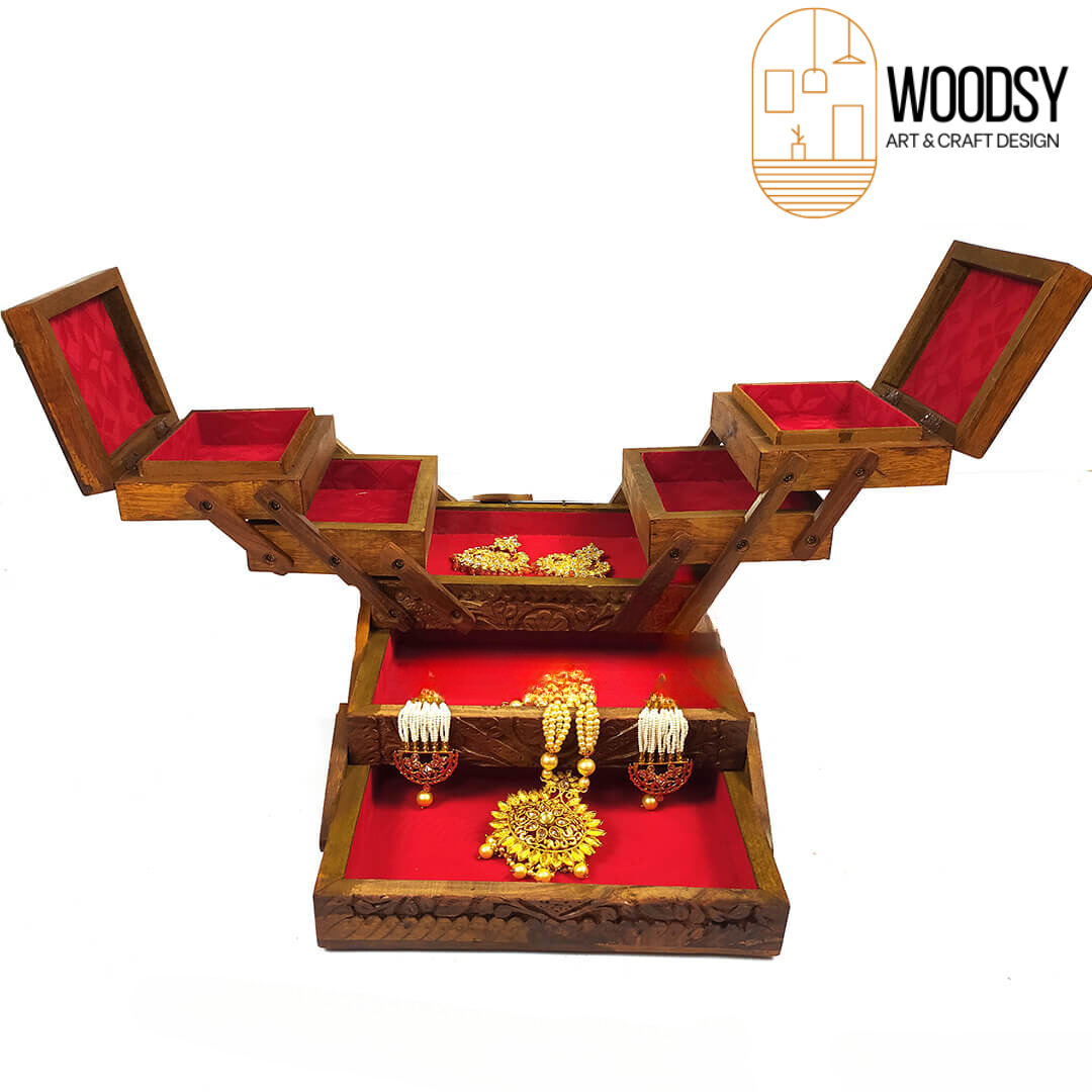 Sheesham Wood Jewelry/Singhar Box