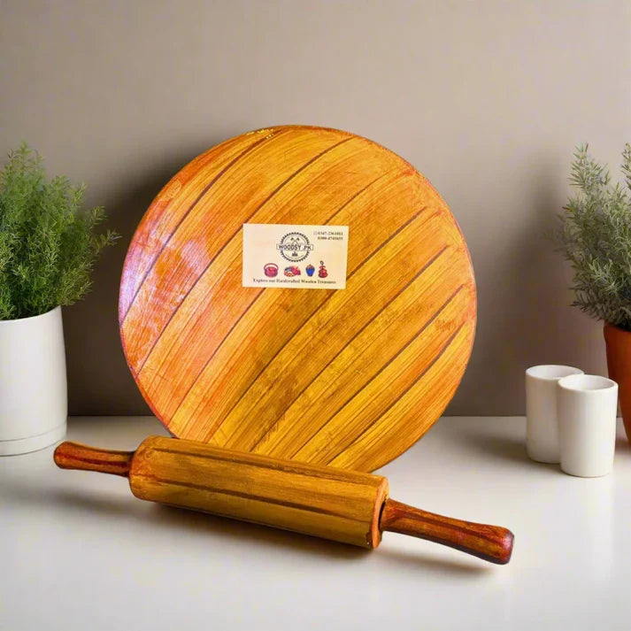 Woodsy Premium Kitchen Combo – Hotpot  + Tray Set + Spoon Stand + Chakla Belan | 40% OFF Deal