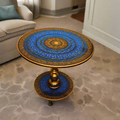 Golden Blue Lacquer Art-Coffee table 24