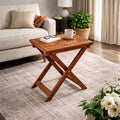 Hand-Carved Wooden Table – 12