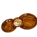 Wooden Brass Dishware