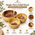 Sheesham Wood Nesting Bowl Set – Pack of 3 | Single-Piece Solid Wood, No Joint Construction