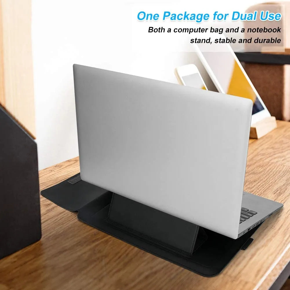 Laptop Sleeve Bag with Stand (Leather)