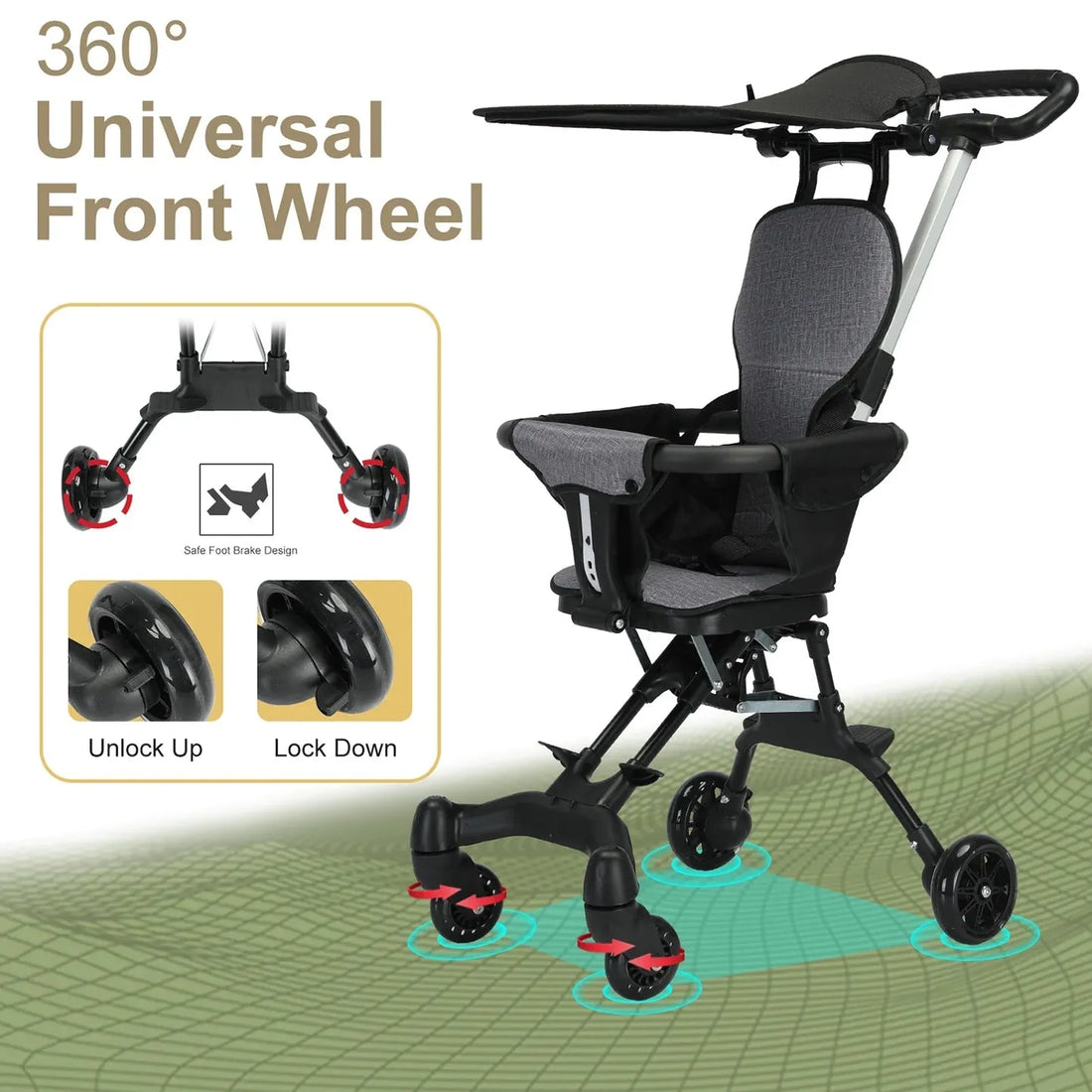 Foldable & Light Weight Baby Stroller