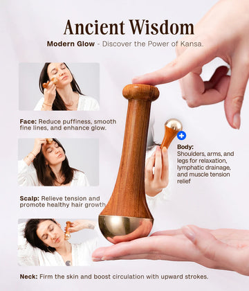 PREMIUM QUALITY NATURAL KANSA WAND MASSAGER