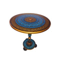 Coffee Table With Blue Naqshi Art 18