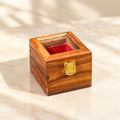 Sheesham Wood Single Watch Box – 1 Slot with Glass Display Lid