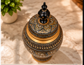 Black & Golden Candy Jar – 16 Inches