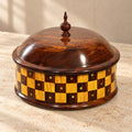 Wooden large turki brass hotpot steel inner