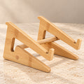 Laptop Stand, Wooden Vertical Laptop Stand for Desk, Bamboo Laptop Stand Compatible with MacBook Air Pro/Dell XPS/Surface