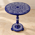 Elegant Blue & White Art Coffee Table – 18