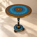 Coffee Table With Blue Naqshi Art 18