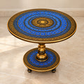 Golden Blue Lacquer Art-Coffee table 24