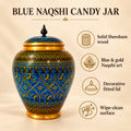 Blue Naqshi Art Candy Jar