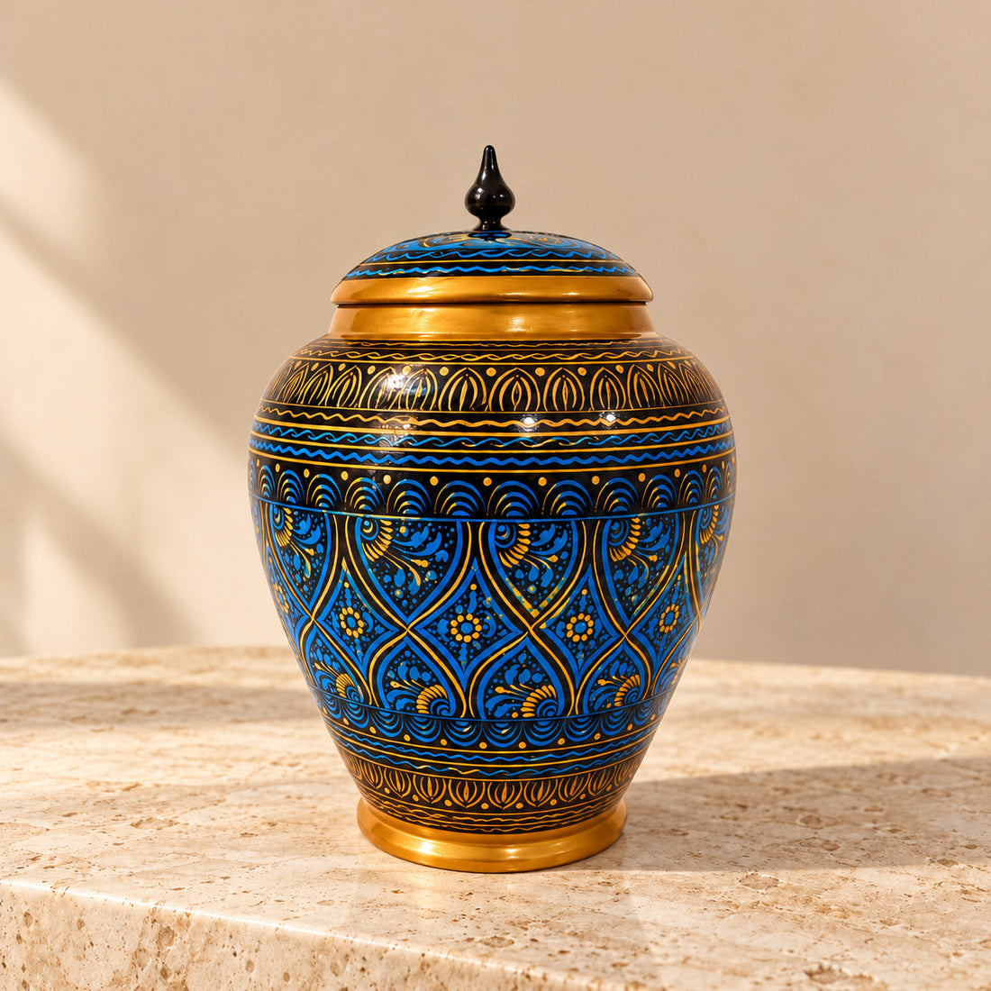 Blue Naqshi Art Candy Jar