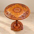 Wooden Handmade Coffee Table With Brass Work 18