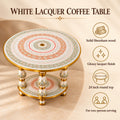 White Lacquer Art-Coffee table 24
