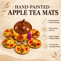 Apple Tea Mat Yellow Hand Painted