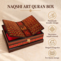 Wooden Handmaded Quran Box with naqshi art