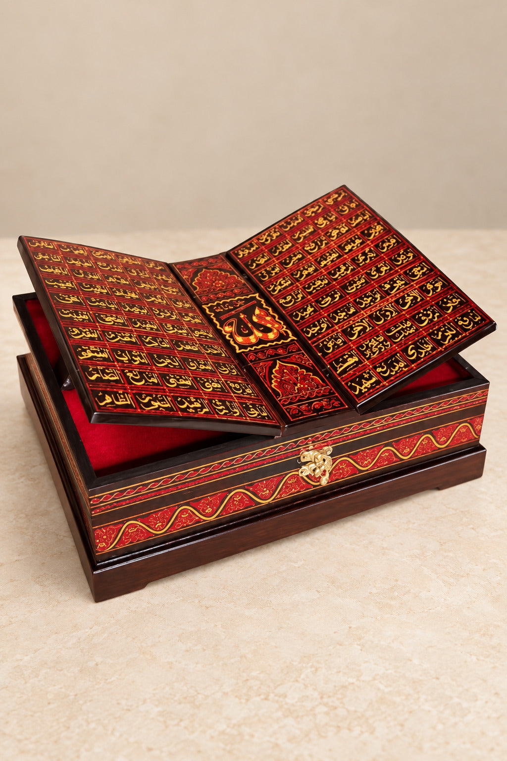 Wooden Handmaded Quran Box with naqshi art