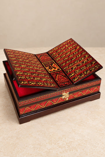 Wooden Handmaded Quran Box with naqshi art