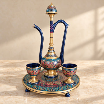 Umar e Khayam With Beautiful Red & Blue  Naqshi Art
