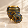 Blue & Black Naqshi art Candy jar in Beautiful Pakistani Tradition Art