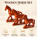 Wooden Handmade Toy ( HORSE) SET OF 3 | Premium Quality