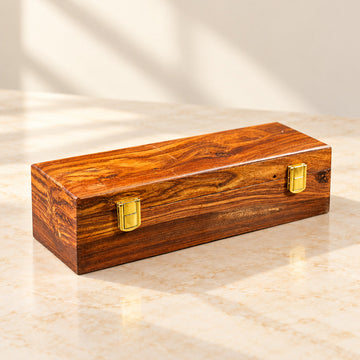 Luxury Wooden Watch Box – 5 Slot Organizer with Solid Wooden Lid